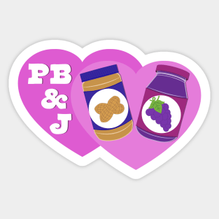 Peanut Butter and Jelly Day - PB & J Love Sticker